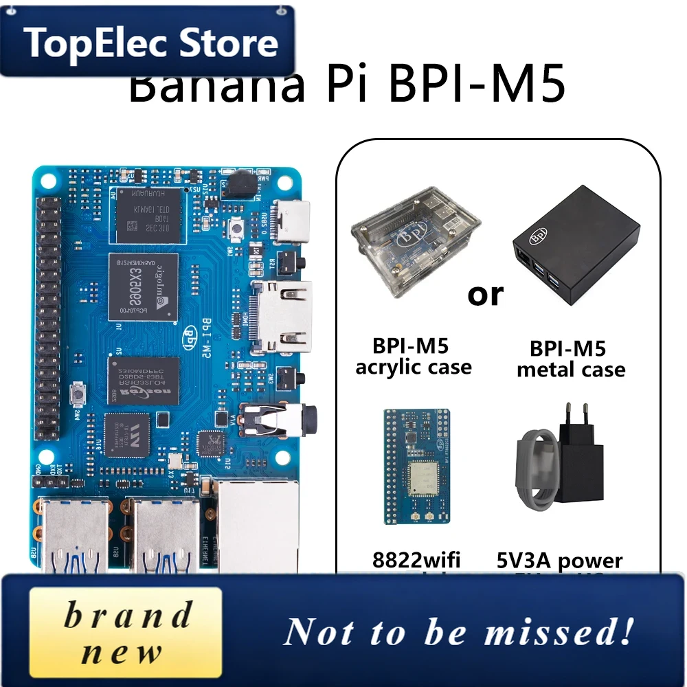 Banana Pi Bpi-M5 - Комплект TopElec Banana PI BPI-M5 с