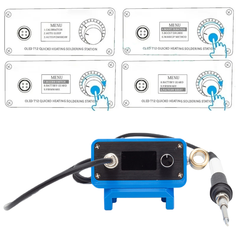 Паяльная станция T12 с паяльни – обзор и цена Soldering Station T12 Oled