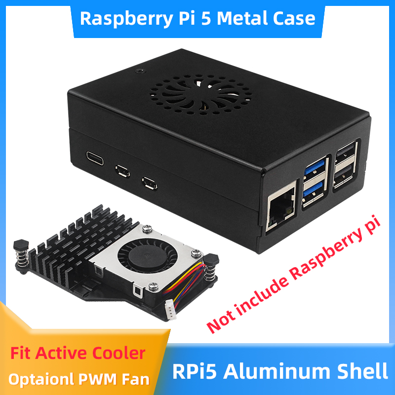 Корпус из алюминиевого сплава  – обзор и цена Raspberry Pi 5 8Gb Kit